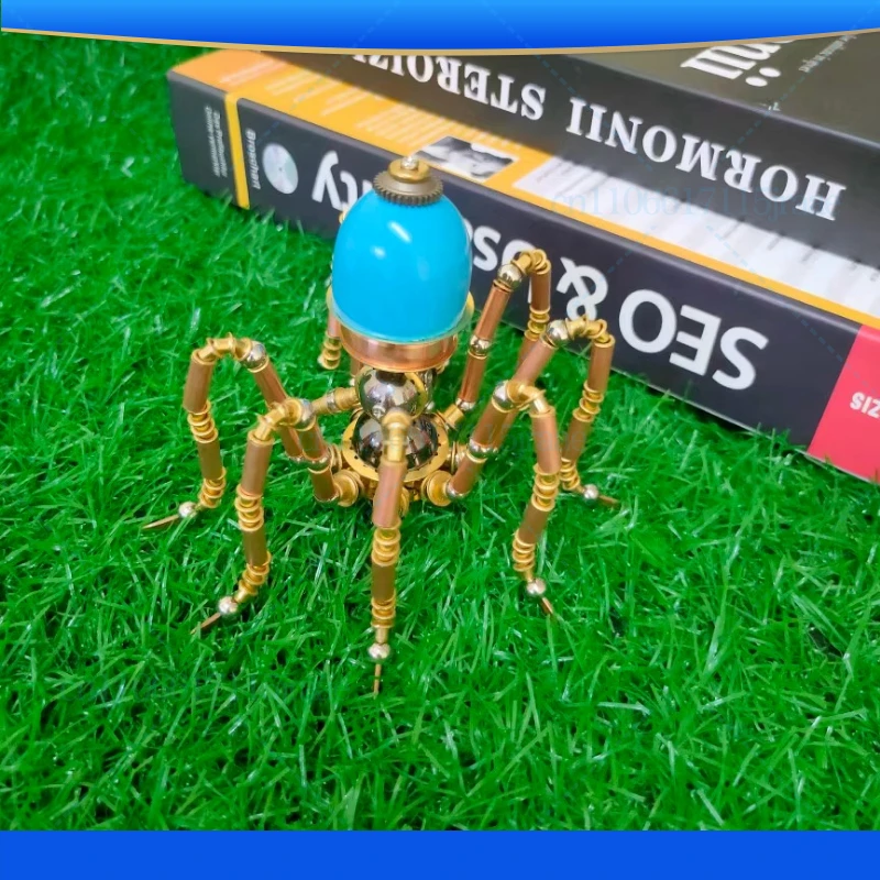 

Steampunk Mechanical Insect Octopus Model Handmade Full Metal Model Personalized Gift Tabletop Ornament