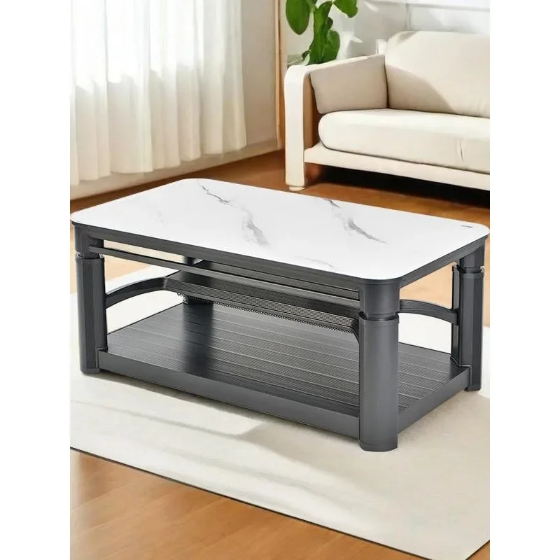 Living room lift heating tea table integrated multi-function electric fire table voice control electric heating table A41