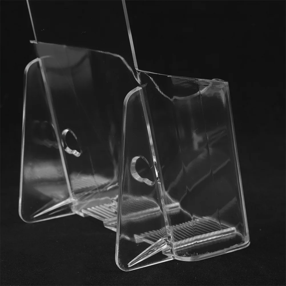 

6pcs Acrylic Brochure Holder Clear Display Stand For Leaflets Pamphlet Rack Tabletop Literature Organizer Desk Exhibition