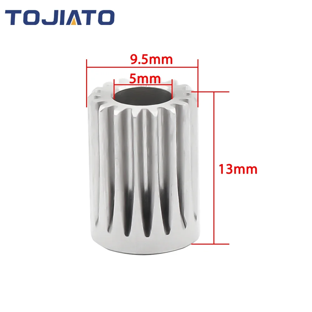1-5pcs DDG Stainless Steel Pinion Extruder Motor Gear 5mm/0.5M 17T For Extrusion Wheel for 3D Printer Extruder Hotend Upgrade