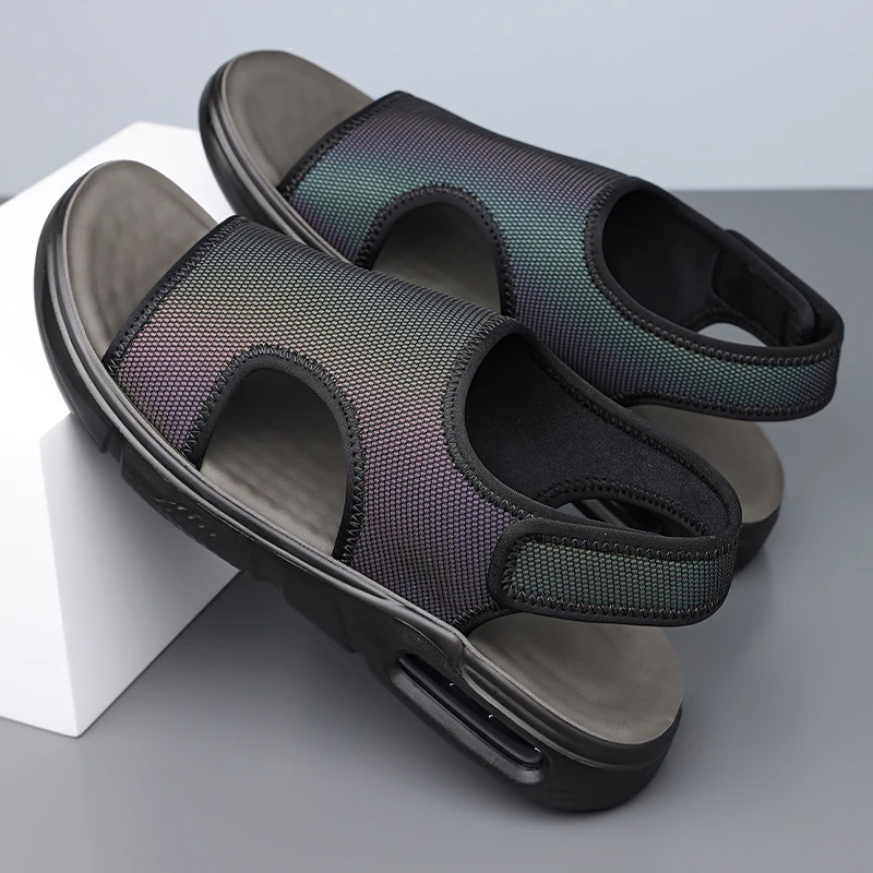 

Мужские уличные сандалии, летние повседневные кроссовки, удобные нескользящие сандалии, пляжные дышащие индивидуальные сандалии Sandalias Treking