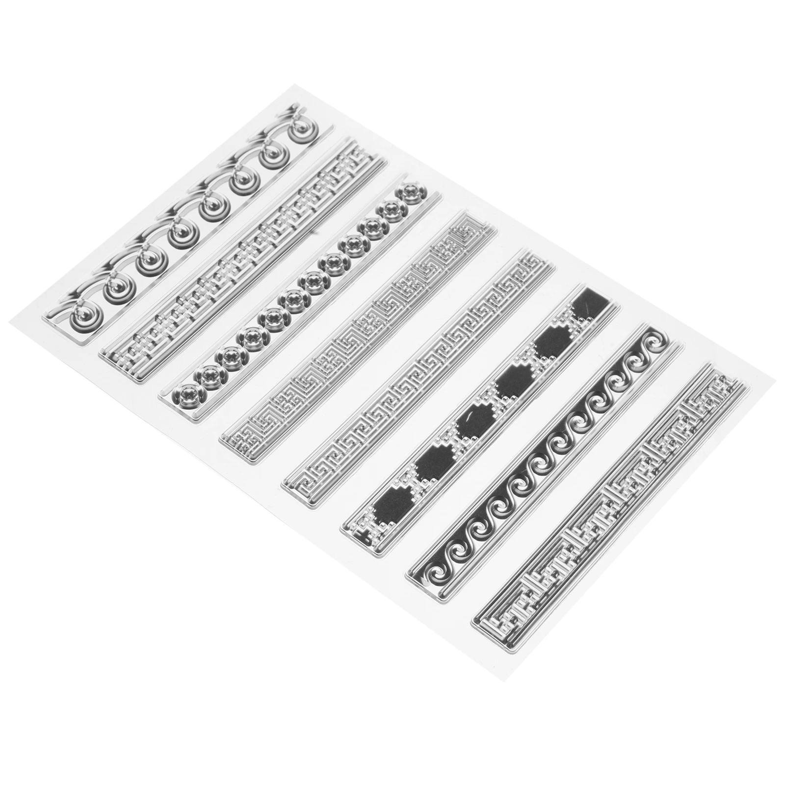 

8pcs Transparent Stamps Clear PVC Crafting Kit for Card Making Book Review Journaling Supplies Cartoon Pattern DIY Tool