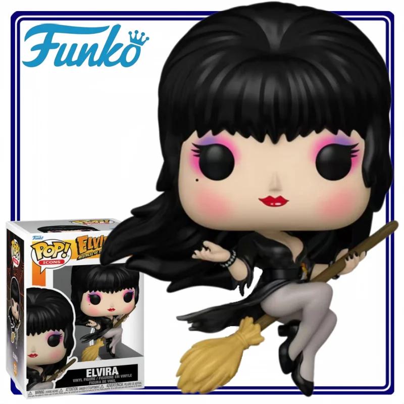 

Genuine FunkoPOP Elvira: Mistress of The Dark Figure Cartoon Elvira Model Desktop Decoration Holiday Gift Trendy Toy Anime Gift