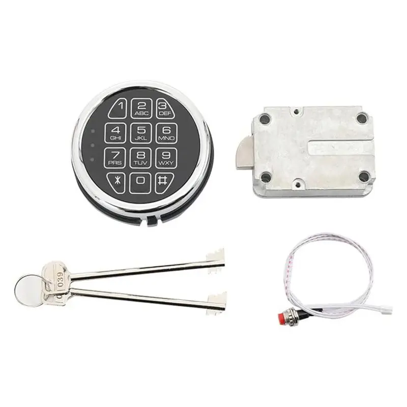 

[NEW!CCDD】 Replacement Solenoid Lock Electronic Keypad Lock For Swing Bolt Safes,Reset Cable,Circuit Board Lock