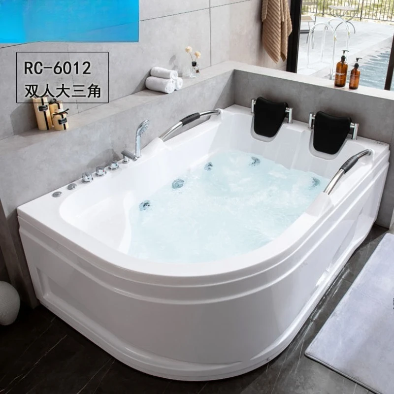 Massage Free-standing Triangular Fan Couple Double Bath Adult Hotel