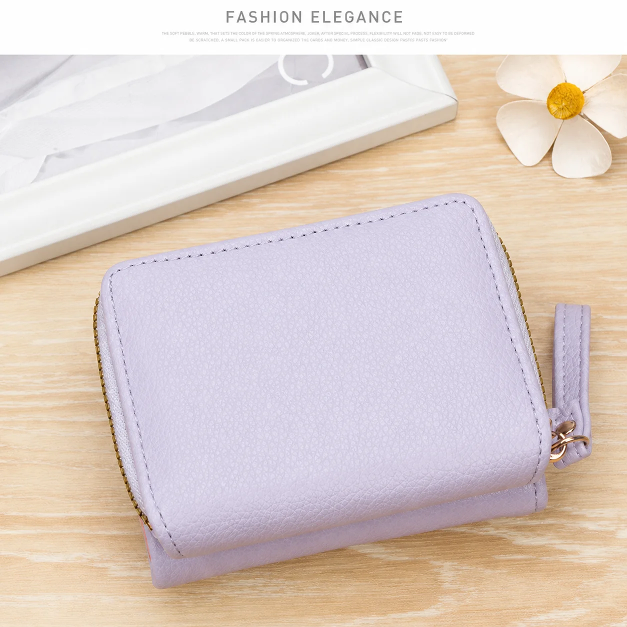 Pu Leather Wallet Premium Tri-Fold Women'S Wallet Quilted Small Purse Stylish Card Holder Wallet For Outings Travel Compact