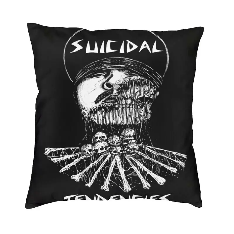 

Suicidals Trend Heavy Metal Rock Band Cushion Cover 45x45cm Home Decor Printing Throw Pillow for Sofa Double-sided