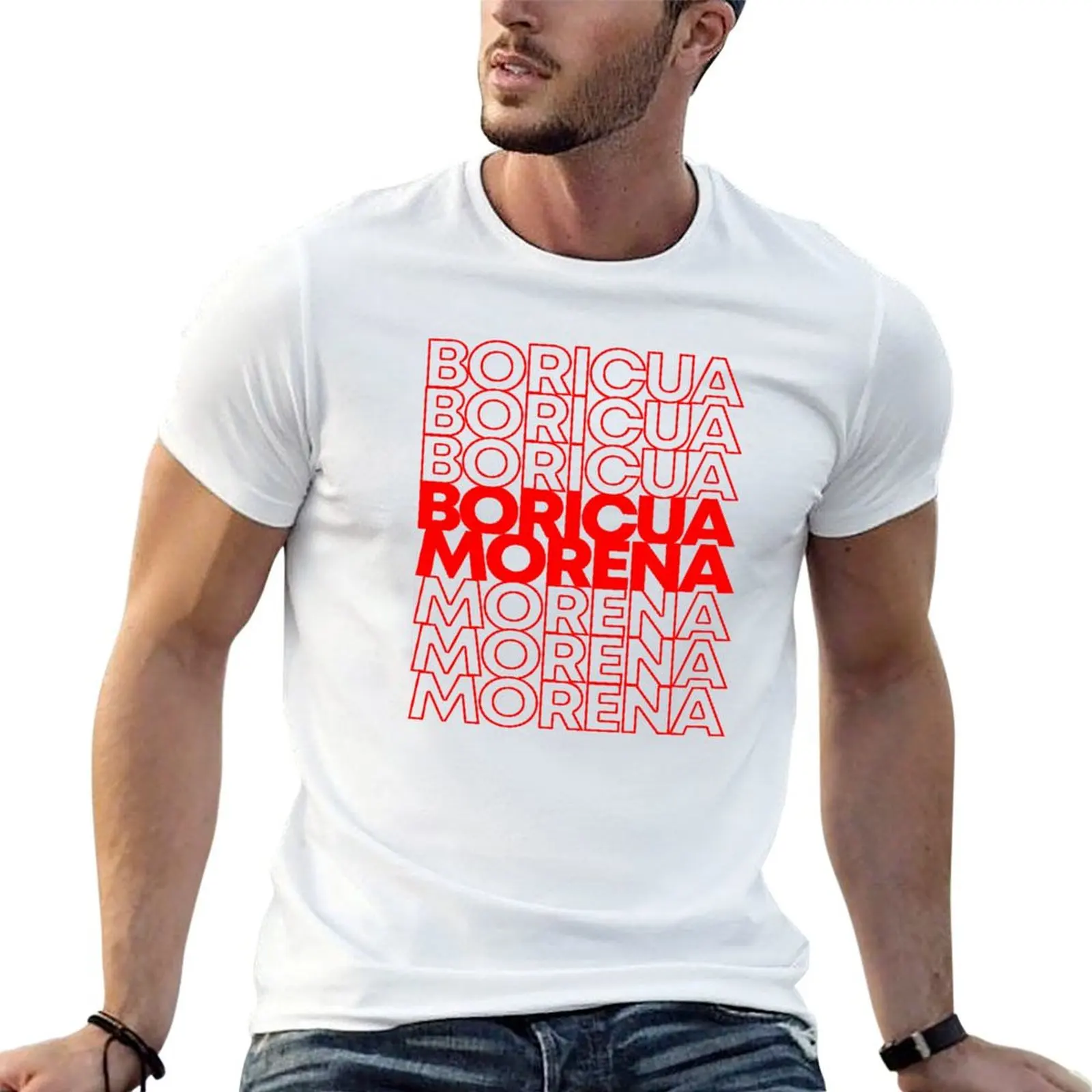 

Boricua Morena Puerto Rican T-Shirt t shirt men 100% cotton luxury brand man tshirt t shirt for man 100 percent cotton T-shirt