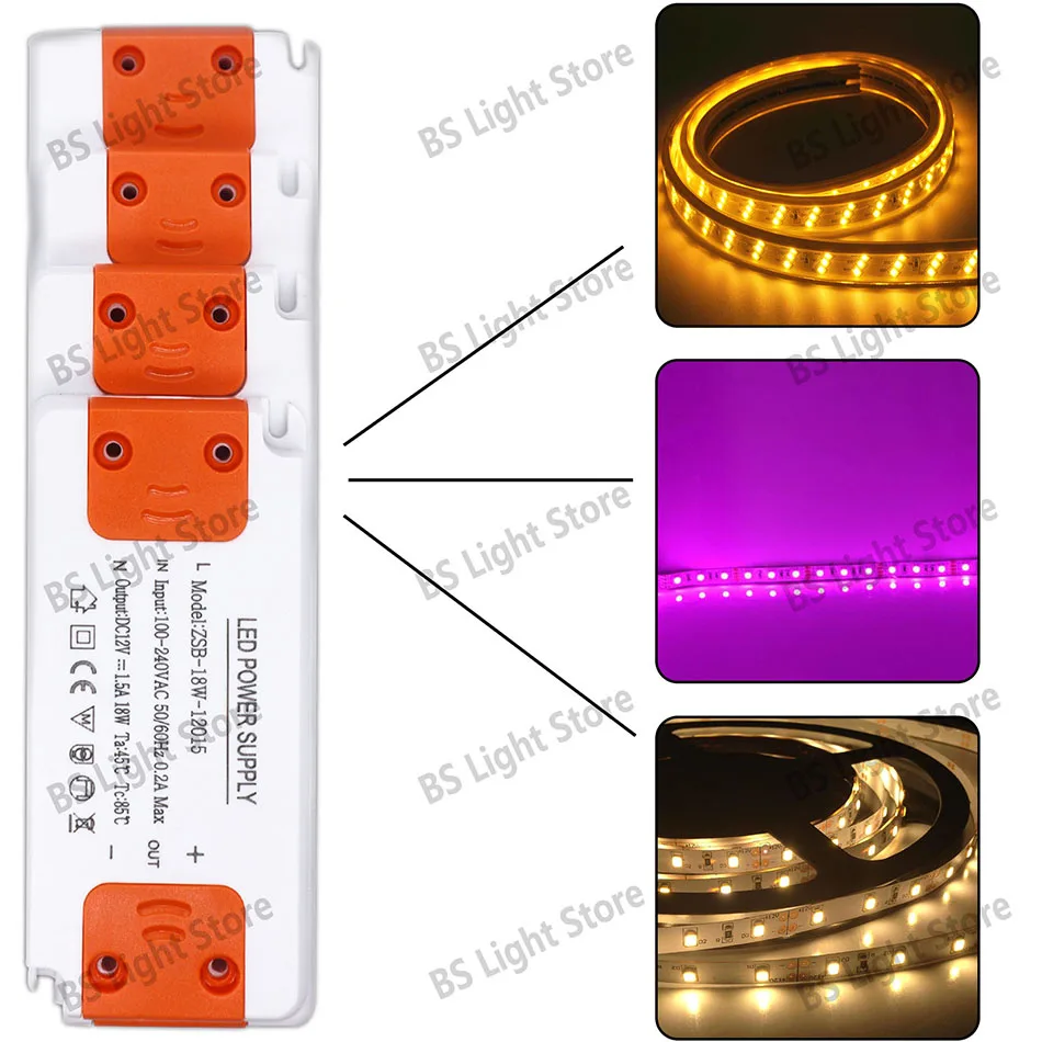 DC 12V 24V Ultradünnes Beleuchtungstransformator-LED-Netzteil 6W 15W 20W 30W 40W 50W 60W Treiber 110V 220V 230V Fr LED-Streifenlichter – Detail 6