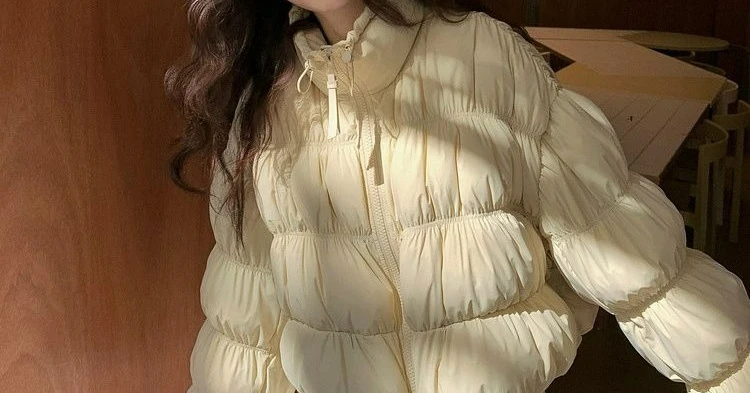 디자인 센스 스탠드업 칼라 따뜻한 재킷 여성용 겨울 신상 다용도 캐주얼 루즈핏 솜 패딩 의류