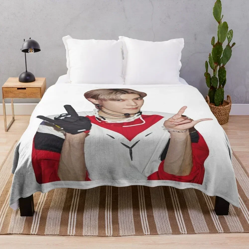 

Lee Taeyong Throw Blanket Machine Washable Soft Warm Blanket