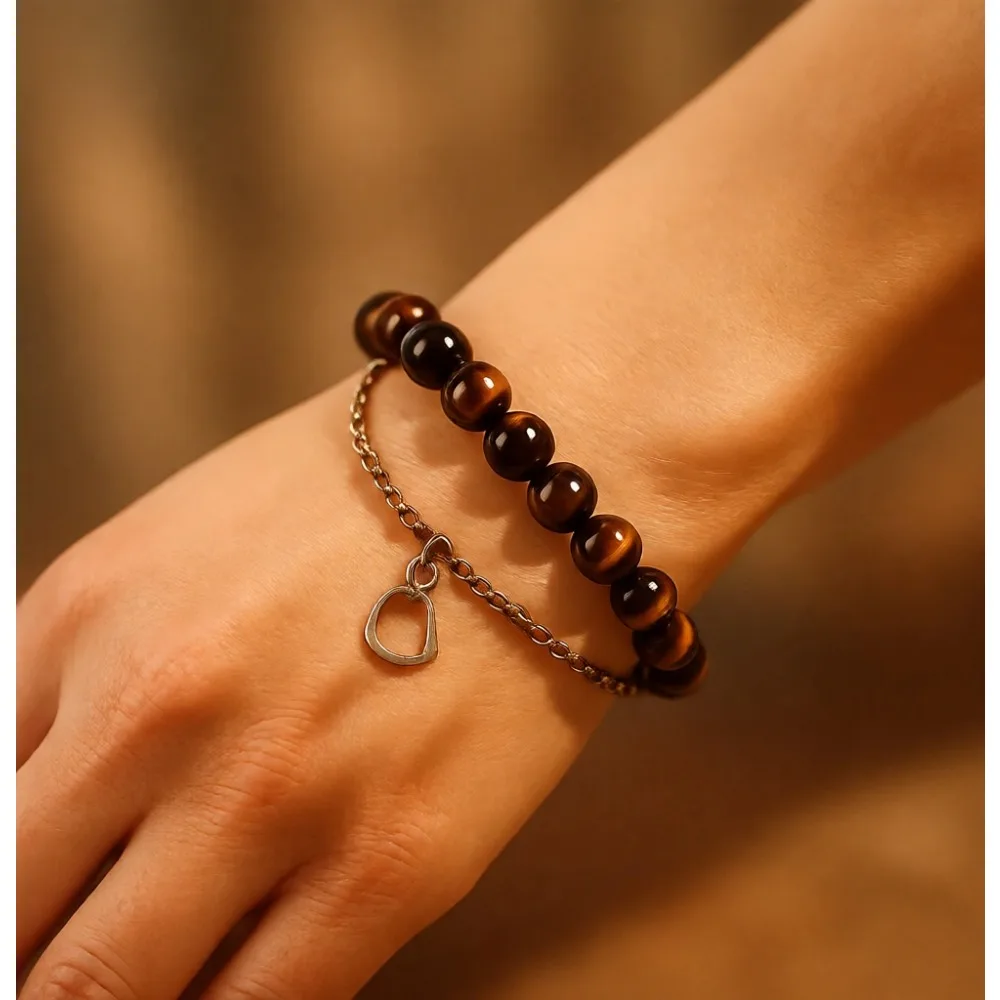 

Браслеты из тигрового глаза и камней 40+ видов для мужчин и женщин, 8 мм, размеры S, M, L, для защиты, мужества и концентрации