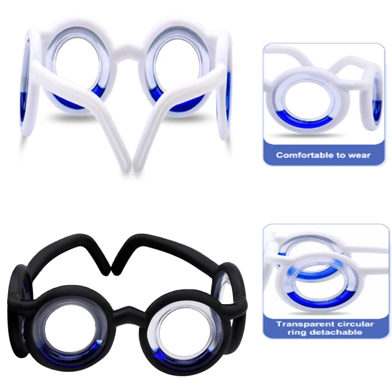 Anti-Sickness Glasses Without Lens Detachable Lightweight Anti Vertigo Glasses For Old Adults Children Outdoor Travel Supplies