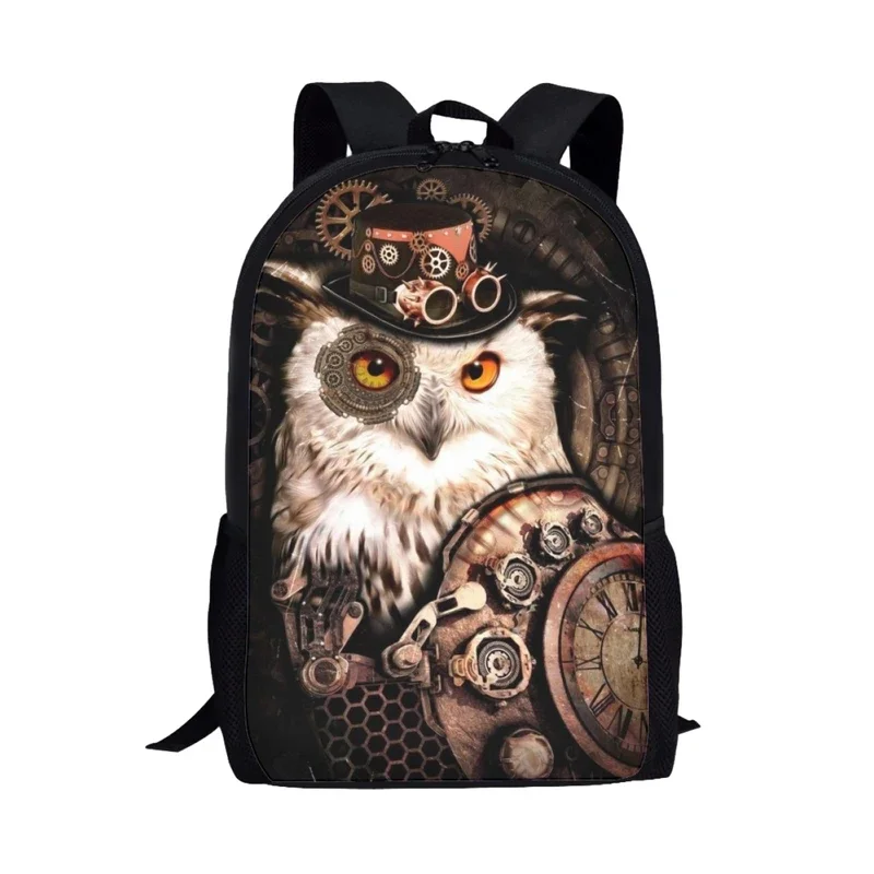 Mochila escolar con estampado de búho para niños, de gran capacidad mochila de viaje, práctica, clásica, Bohemia, para adolescentes y estudiantes, moderna, para ordenador portátil