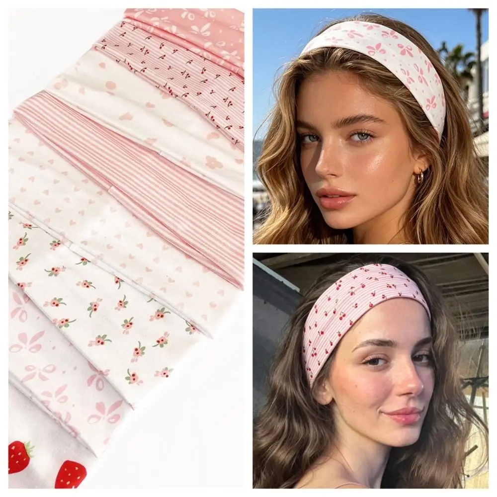 High Quality Large Button Button Hairband Colorful Sweet Style Polka Dot Headband Y2K Sweat Absorbing Retro Headband