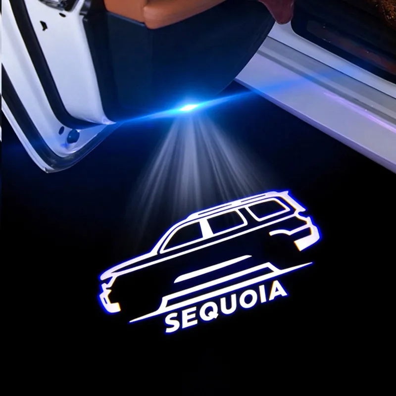 LED Car Door Welcome Warning Light for Sequoia 2008 - 2020 2021 2022 2023 2024