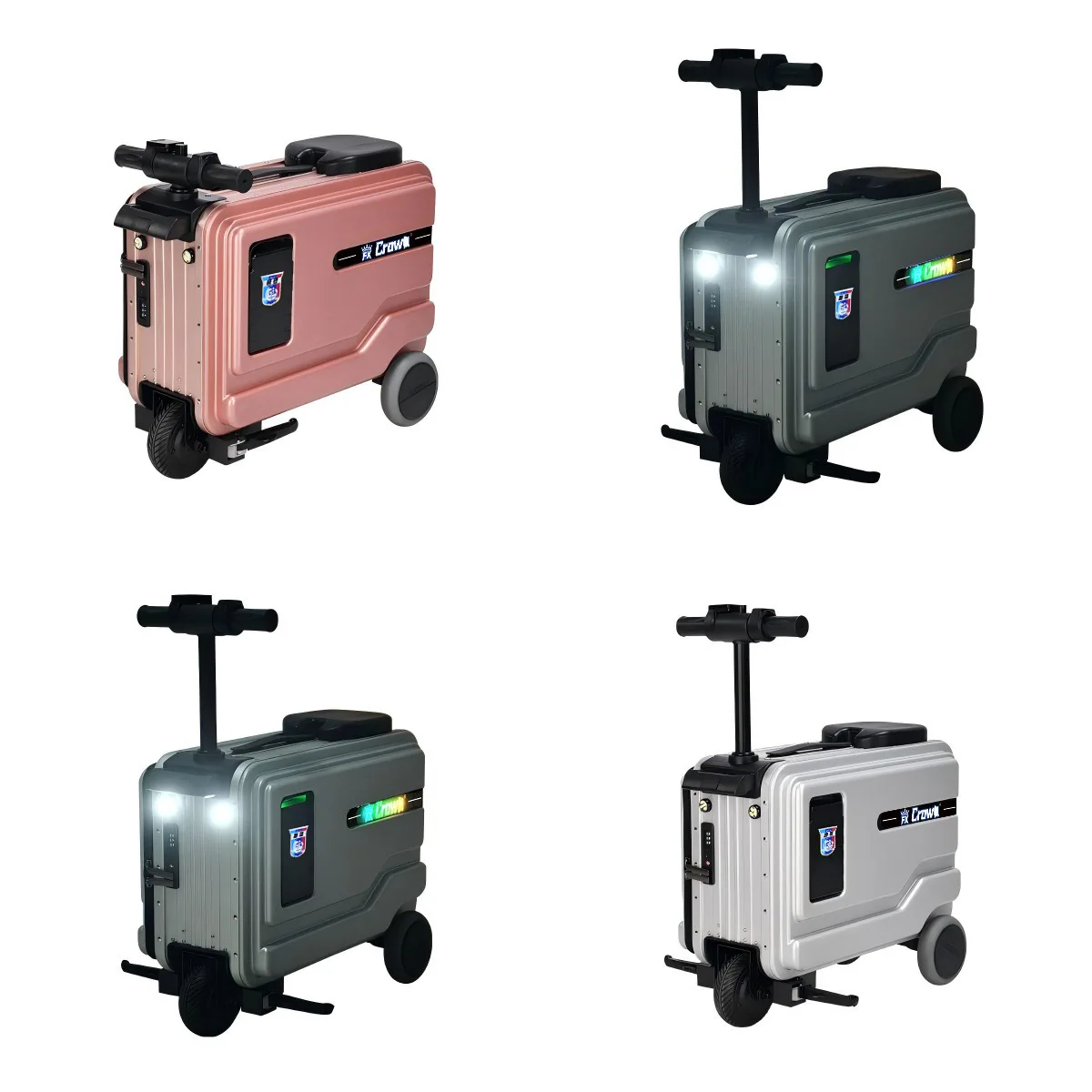 National 3C certification multi-functional smart boarding case cycling suitcase transportation trolley case electric suitcase