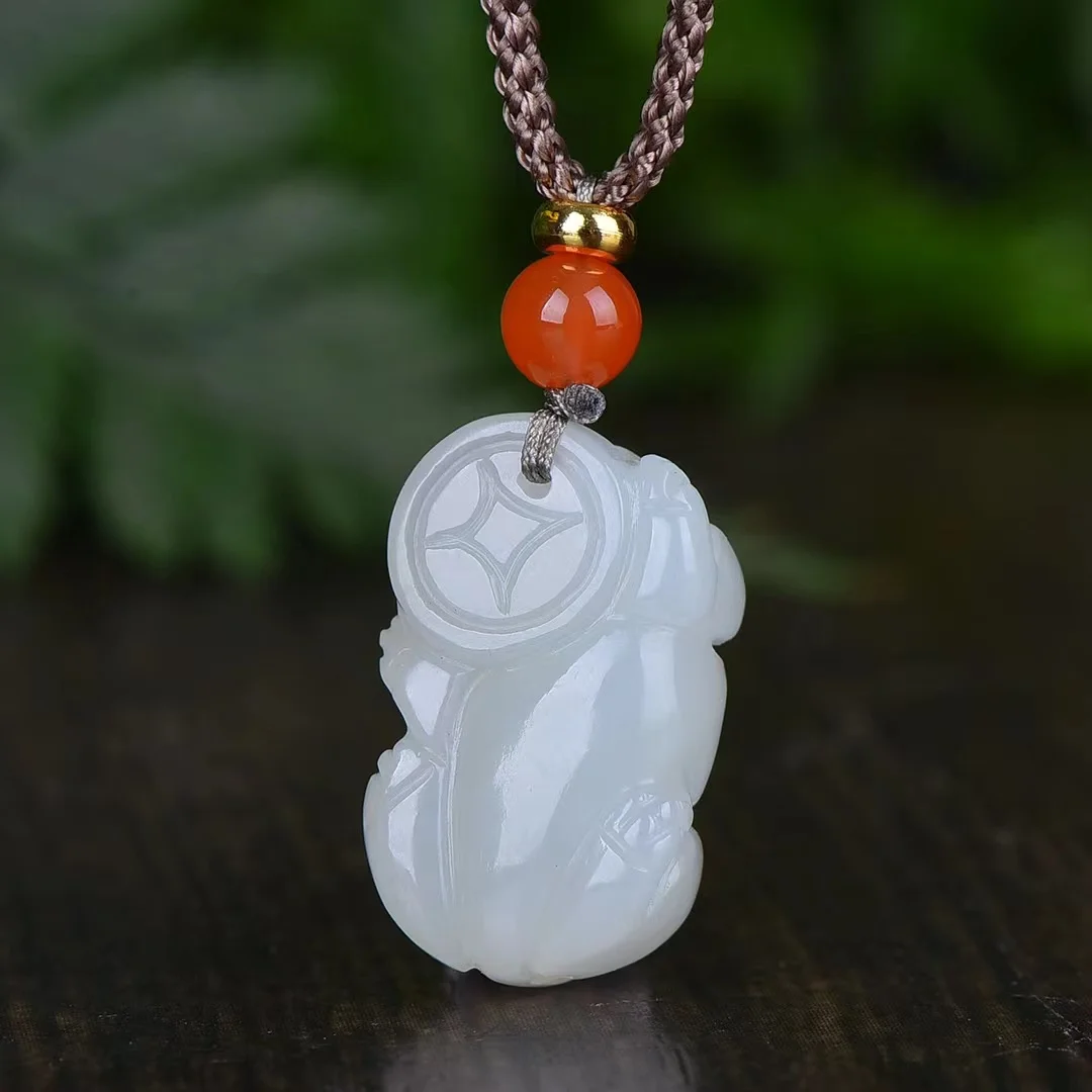 Exquisite Hetian Jade Pixiu Pendant Jewelry 4177#