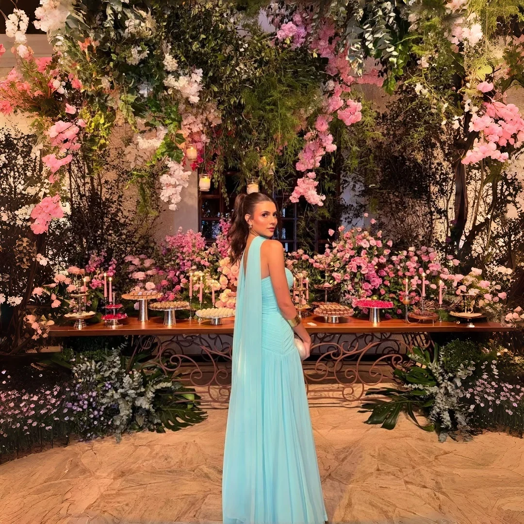 Chiffon Ärmellose Ballkleider 2026 Sweetheart Meerjungfrau Abendkleid Lange Roben Robe De Soirée Maßanfertigung ﻿ – Detail 10