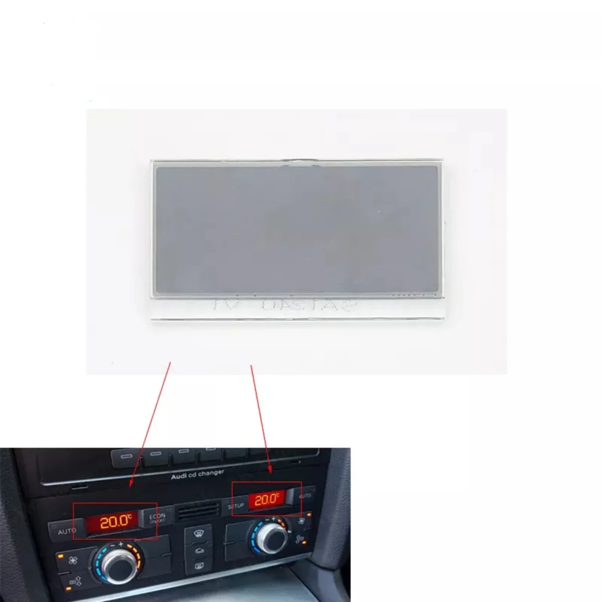 

Air ACC LCD Display for Audi A6 (4F) & Q7 (4L) Single Unit for Dashboard HVAC Panel Repair