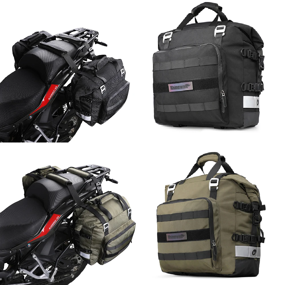 

Universal Motorcycle Saddle Bag 20L Travel Luggage Pack Handbag Waterproof RemovablePannier Motorbike Side Bag Storage bag