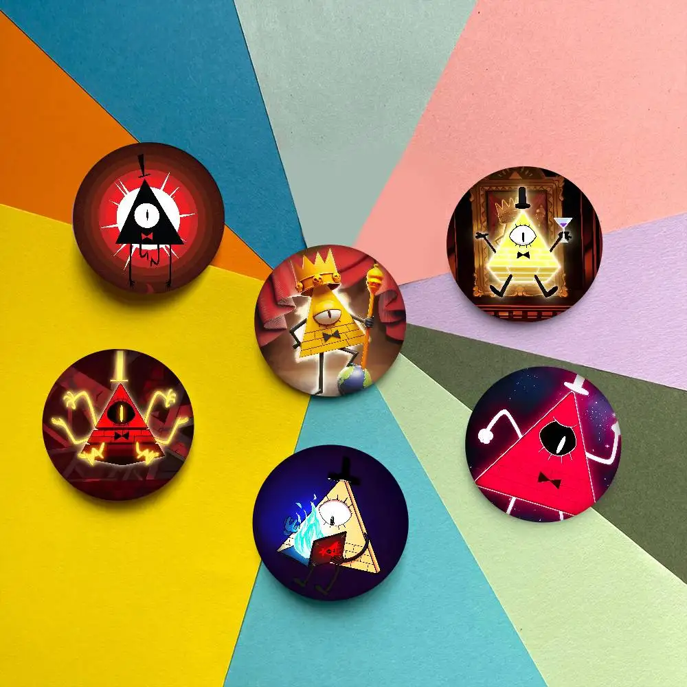 الكرتون B-Bill التشفير 58 مللي متر لطيف أنيمي الشكل أيقونة شارة اليدوية صفيح بروش لحقيبة الظهر الملابس الصدر حلية الهدايا