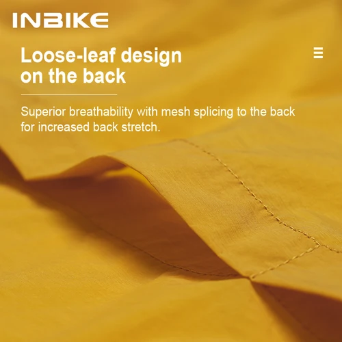 Imagen 2 del producto INBIKE-Chaqueta de ciclismo a prueba de viento para hombre, equipo de ciclismo impermeable con cremallera de doble punta, para bicicleta de carretera, novedad