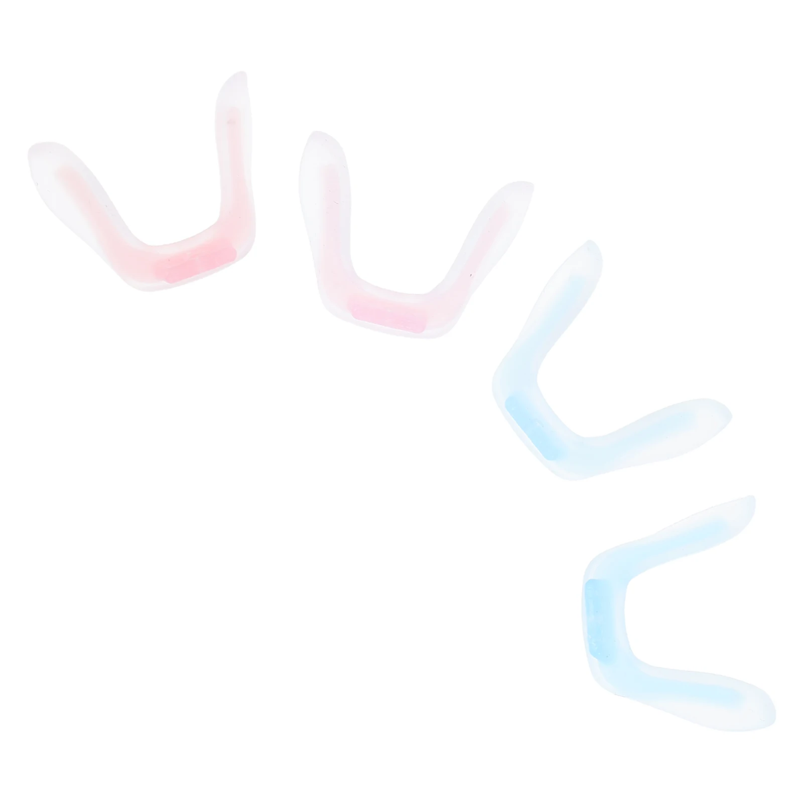 

4pcs Sports Glasses Nose Pads Soft Silicone U Shaped Bridge Cushions Comfortable Eyewear Accessories For Outdoor Activities