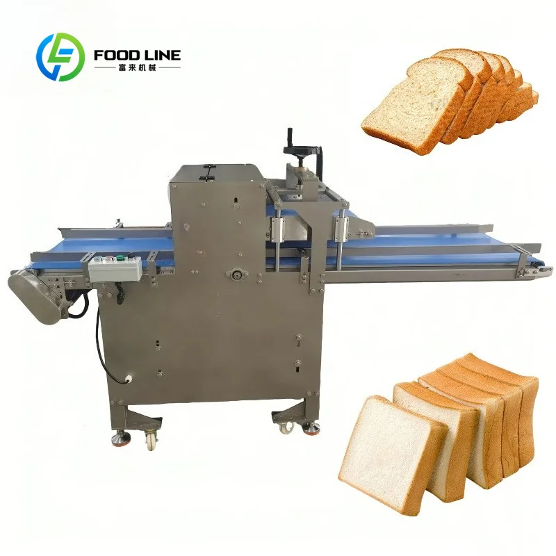 Bread Loaf Slicer Heavy Duty Automatic High Capacity Electric Machine Industrial Bakery FL Custom Wholesale