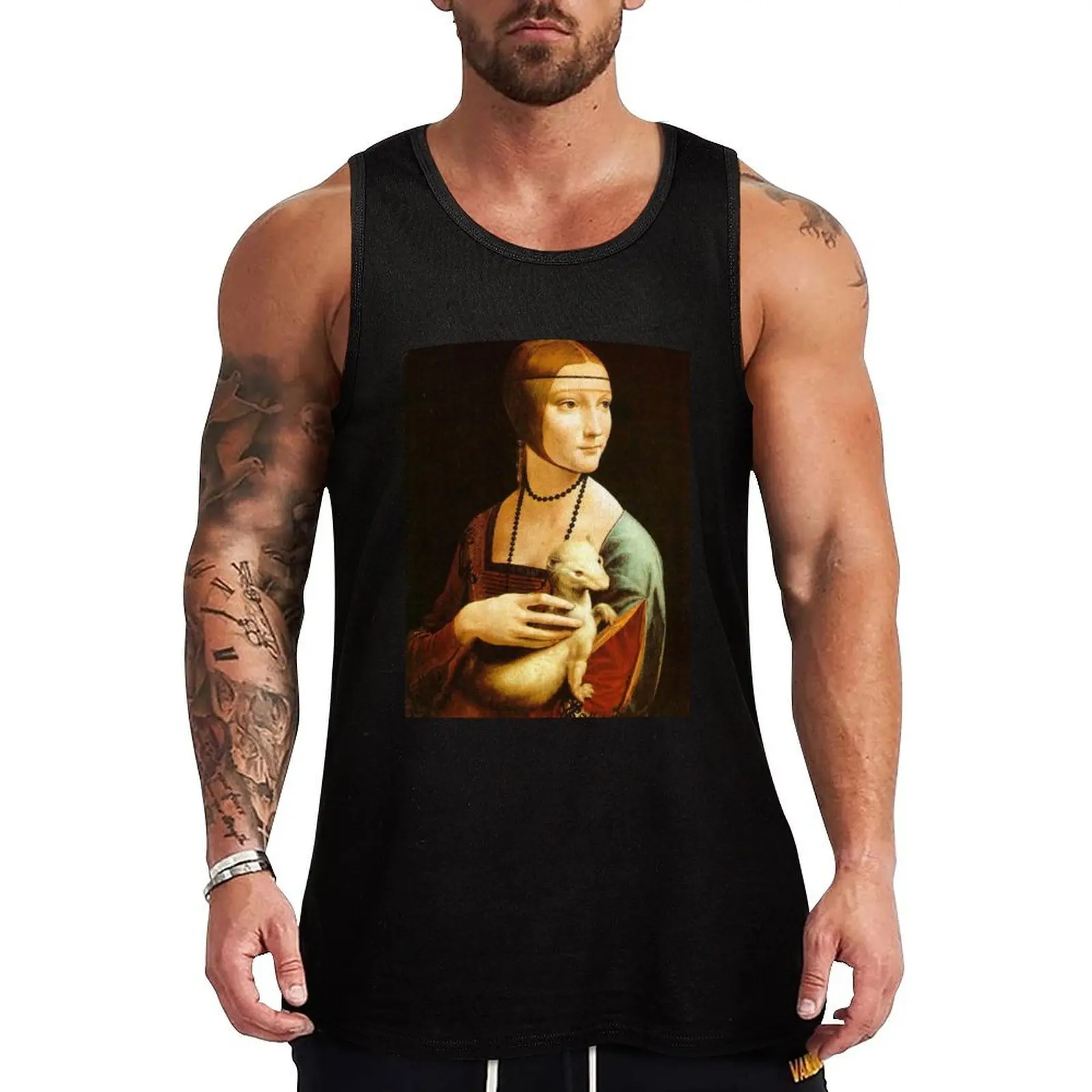 

Ermine Tank Top men clothing gym clothing sleeveless jackets gym accessories man