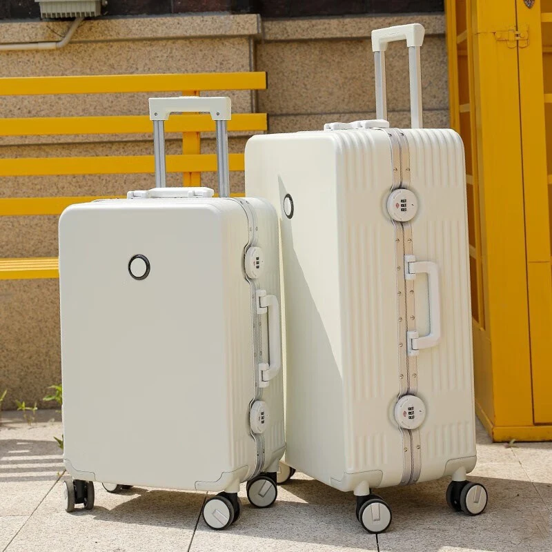 20 Inch Suitcase Aluminum Frame Luggage Carrier Thickening Carry on Luggage Silent Spinning Wheel 29 Inch Large Size Luggage