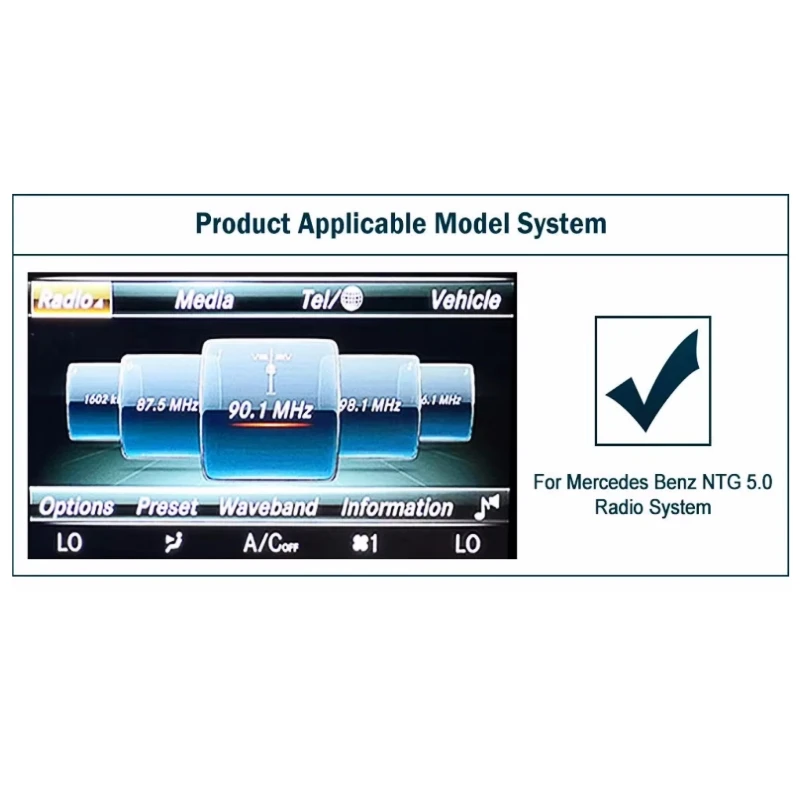 Draadloze CarPlay Upgrade voor Mercedes Benz C-Klasse GLC W205 V-Klasse W447 NTG5.0 5.1 Becker Module Android Auto Navigatie