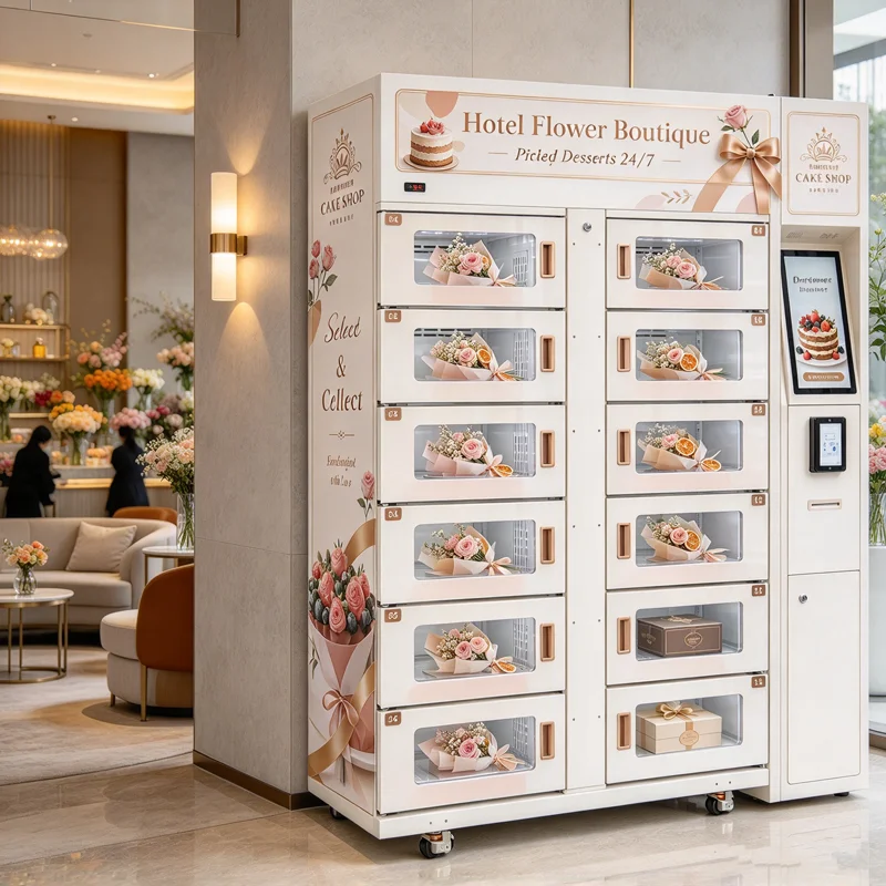 Intelligent Locker Smart Locker for Sandwiches Salads Dairy Honey Cooked Meat OME
