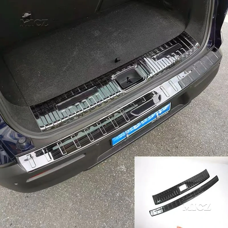 

Для Nissan PATHFINDER 2018-2024, защита заднего бампера из нержавеющей стали, накладка на порог багажника, накладка на порог, автомобильные аксессуары