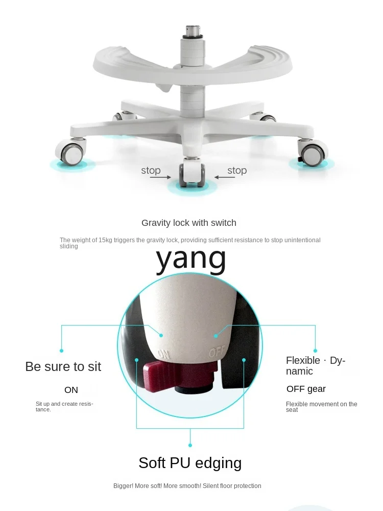 CX Children's Study Chair Correction Sitting Adjustable Pedal Lifting Only for Pupils Seat
