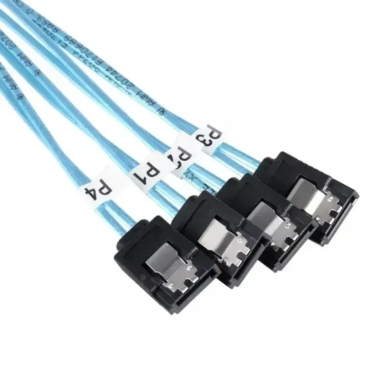 Internal Hard Drive Safety Parts for Households Computer, 36 - Pin to 4 SATA 7 - Pin SAS SFF - 8087 Mini Splitter Cables