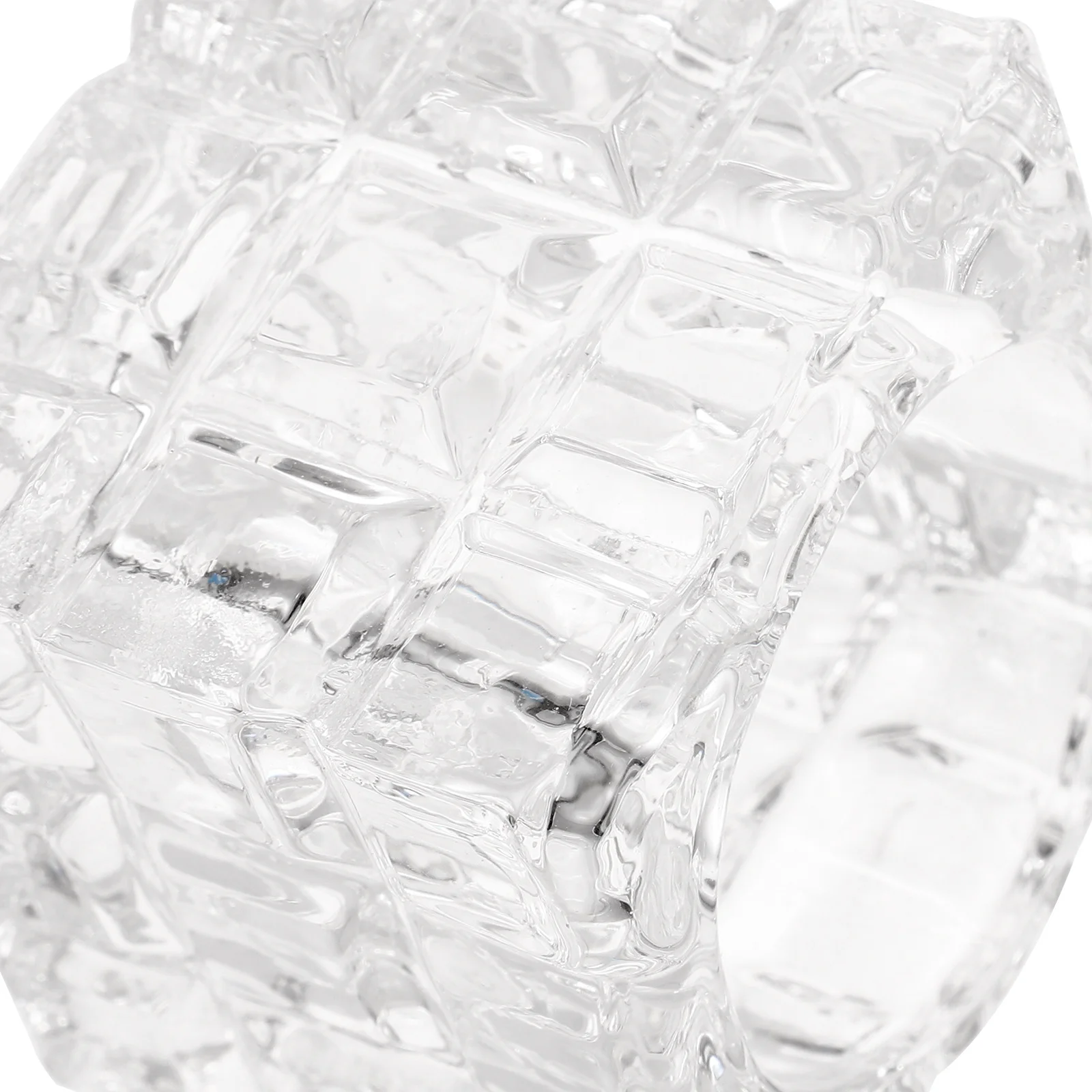 Contenitore in Vetro per Unghie Senza Coperchio, Vassoio per Monomero, Organizzatore Elegante da Scrivania per Accessori Unghie