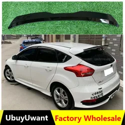 Car Spoiler For Ford Focus MK3 MK3.5 ST-LINE 2012-2018 ABS Glossy Black Hatchback SUV Roof Rear Wing Body Kit Accessories