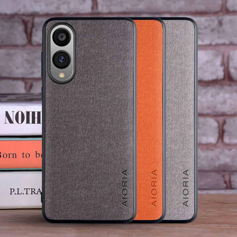 Case for Samsung Galaxy S25 Edge Leather Fashion Soft TPU Master Hard Textile Leather Fashion Phone Cover for Galaxy S25 Edge