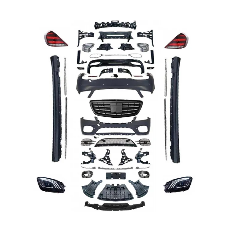 

High Quality Front Rear Bumper LED Headlights Tail Lights Upgrade 2020 W222 S63 Style Body Kit for Mercedes Benz W222 2014-2017