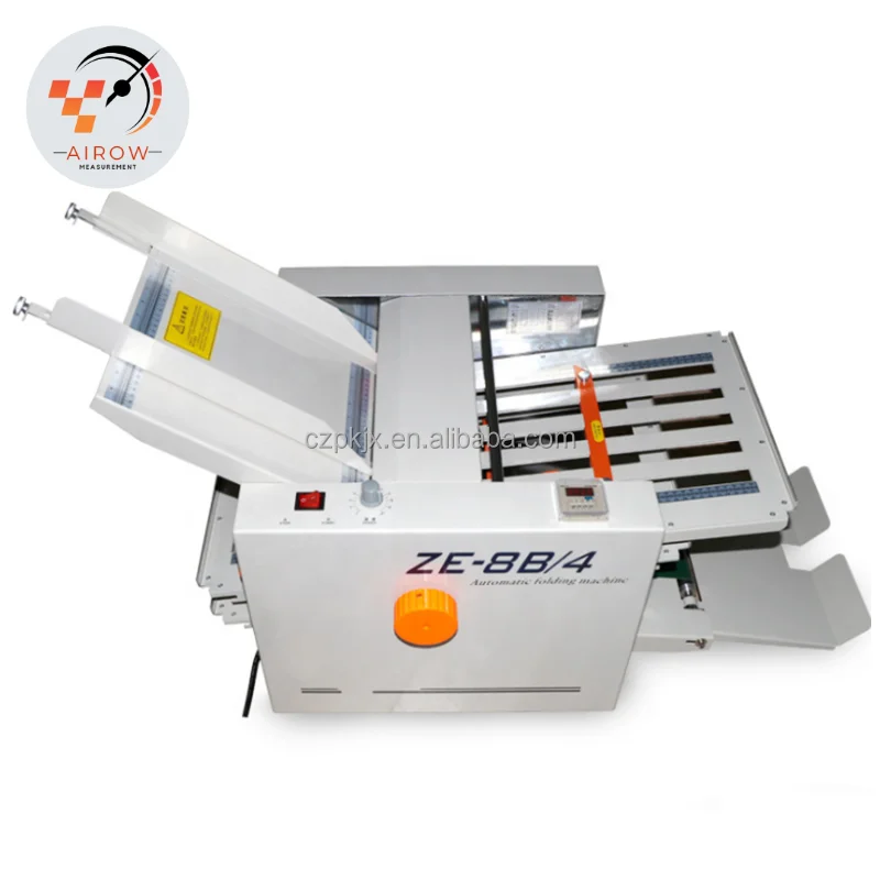 AIROW New Type Semi Automatic ZE-8B4 Paper Folding Instruction Book Folder Origami Machine