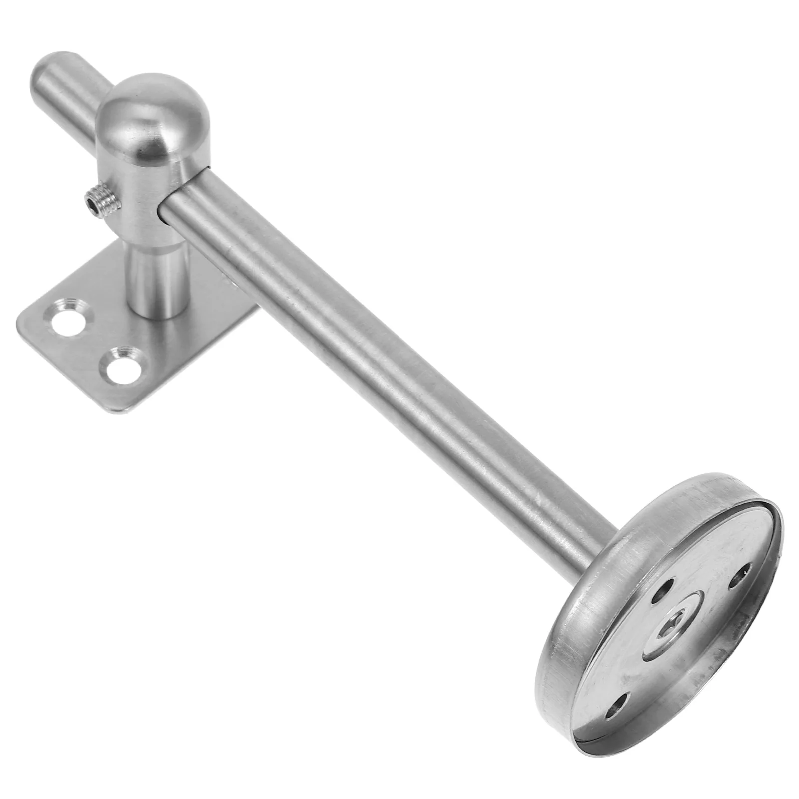 

Stainless Steel Armrest Bracket Handrail Base Flange Stairs Accessories Silver Flat