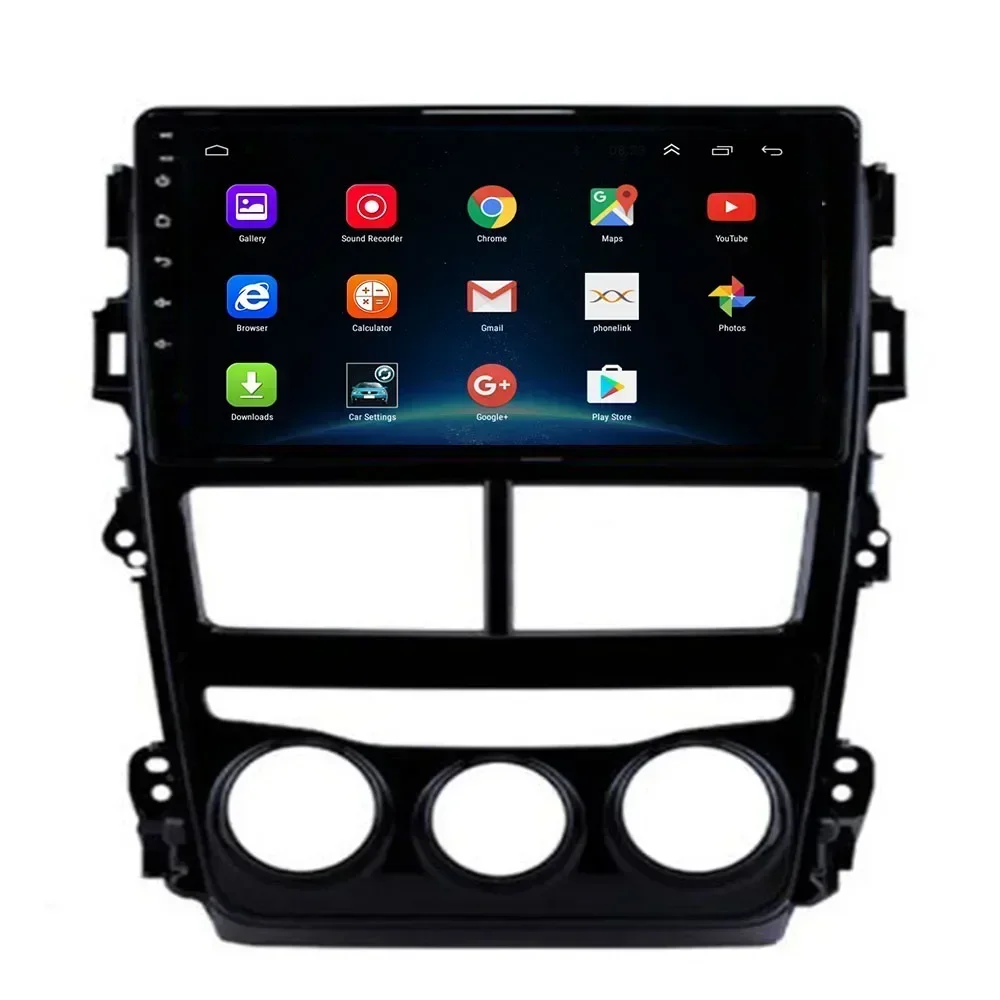 2 Din Android 13 Radio estéreo para coche DVD GPS reproductor de vídeo Multimedia 5G WiFi cámara DSP Carplay para TOYOTA VIOS YARIS 2018 2019-