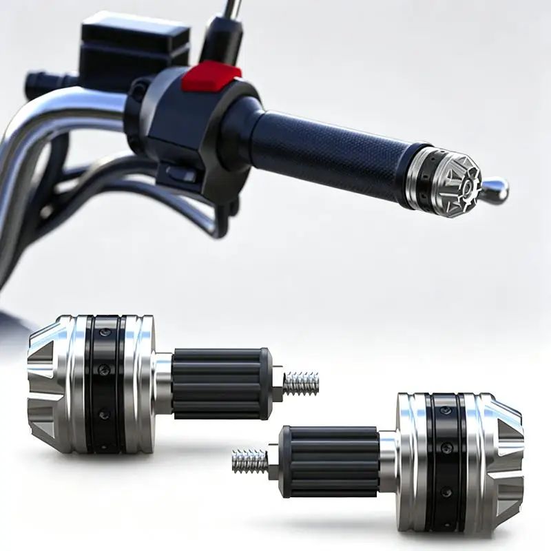 2PCS Motorcycle Handle Bar Ends Plug Grips CNC Aluminum Alloy Handlebar Counterweight Plug Slider 16-18mm Moto Handlebar Caps