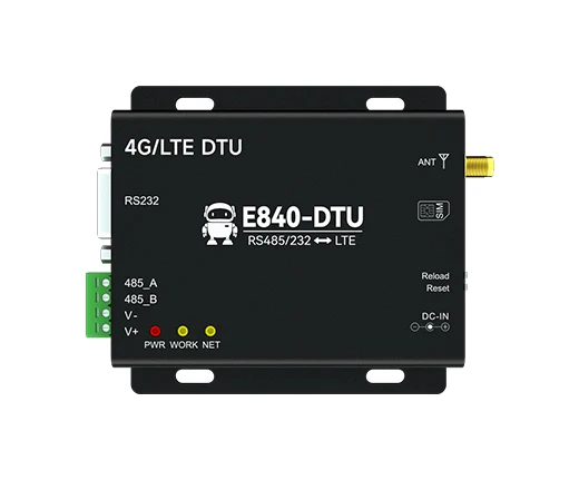 Modem réseau sans fil de qualité industrielle E840-DTU(4G-02)E, équipement Modbus RS485 GPRS 3G 4G LTE pour M2M