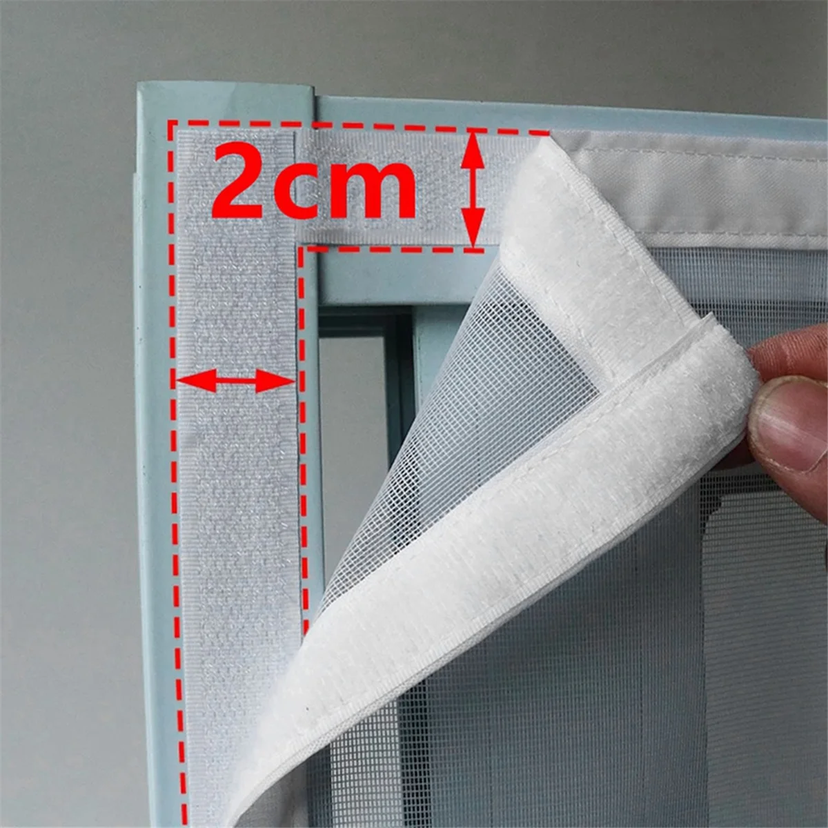 Mosquito Nets for Windows Self-Adhesive and Reusable Buckle,Window Screens Summer Washable Adhesive Buckle White A