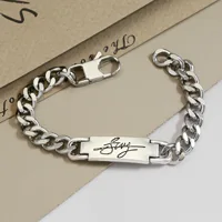 Kpop Group Team Leader Bang Chan Design Bracelet Chain logo Trendy letter Bracelets For Fans Approximately 18CM in lengh 3