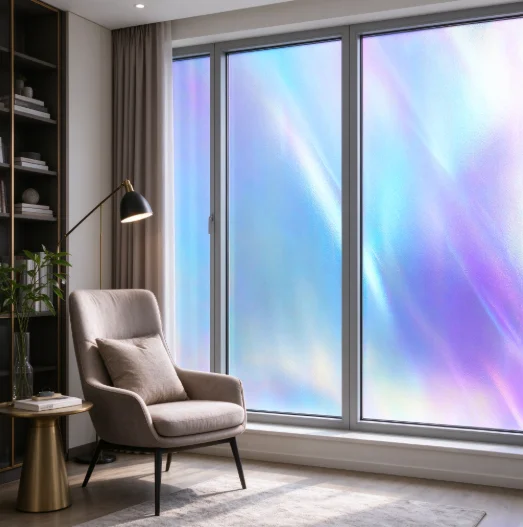 Chameleon Blue Window Tint Roll PET Material One Way Privacy Heat Rejection Anti Glare Solar Control For Household Automotive Wi
