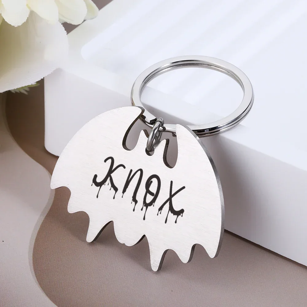 Personalized Cat ID Tag Engraving Pet ID Tag Dog Name Number Anti-lost Collar Custom Cat Tag Halloween Bats Accessories