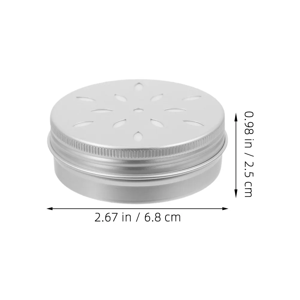 6pcs Hollow Thread Aluminum Box 60Ml Portable For Cosmetics Skincare Medicine Scent Training Tools Dog Nose Work - view 4